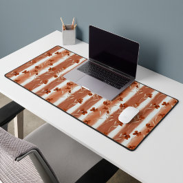 Terracotta Wildflower Stripe Office Laptop Schreibtischunterlage