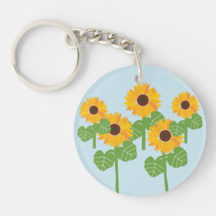 Terrain de tournesol Moderne joli girly art Porte