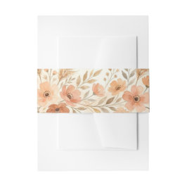 Terrakotta-Blooming-Bauchband Einladungsbanderole