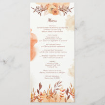 Terrakotta Boho Floral Herbst Rustikal Elegant