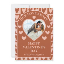 Terrakotta-Boho-Herzen Valentinsgeschenk Foto