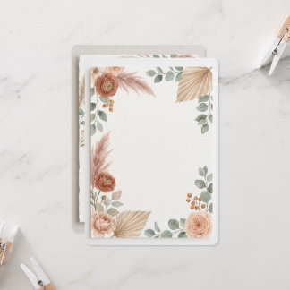 Terrakotta-Boho-Hochzeitseinladung Einladung