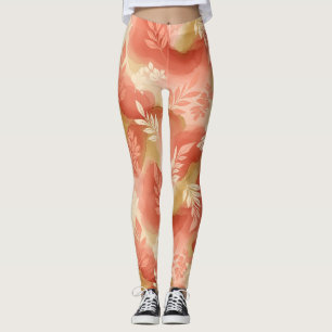 Terrakotta Botanical - Warmes erdhaftes Floral (1) Leggings