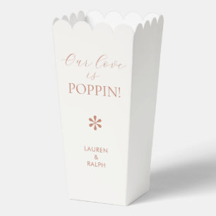 Terrakotta Chic-minimalistische Schrift Hochzeit Geschenkschachtel