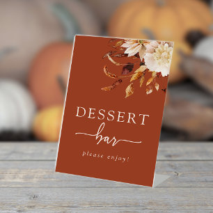 Terrakotta-Dessertbar-Schild Sockelschild