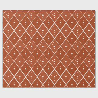 Terrakotta-Diamant Moderne Skandinavische Minimali Geschenkpapier