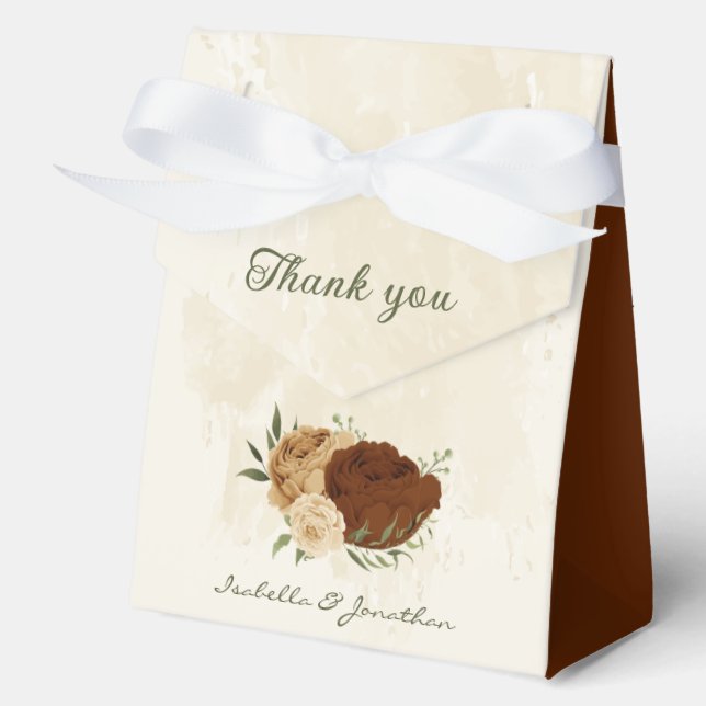 Terrakotta-Erdton Blumenzwiebeldörfchen Geschenkschachtel (Vorderseite)