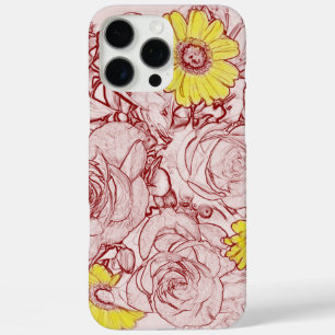 Terrakotta-gerahmter Blumenstrauß iPhone 16 Pro Max Hülle