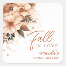 Terrakotta-Herbst-Blumen Hochzeit "Verliebe dich"