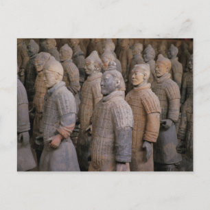 Terrakotta-Krieger im Grab von Kaiser Qin Shihuang Postkarte
