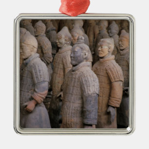 Terrakotta-Krieger im Grab von Kaiser Qin Shihuang Silbernes Ornament