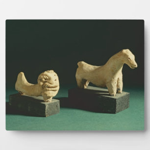Terrakotta, Löwe und Pferd, Mohenjodaro 2300-1750  Fotoplatte