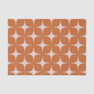 Terrakotta Mid Century Modern Elegant Boho Seidenpapier