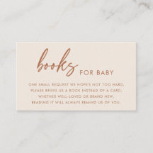 Terrakotta-Moderne Minimalistische Bücher für Baby