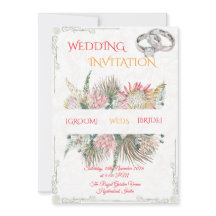 Terrakotta Pampas Gras Boho Einladung