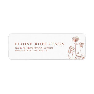 Terrakotta Rustikale Blumen Herbst Wildblume Adres