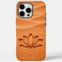 Terrakotta-Sand-Lotusblumen-Meditation
