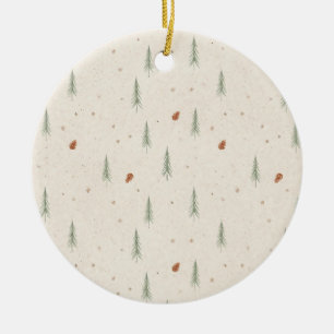 Terrakotta-Wald-Weihnachtsschmuck Keramik Ornament