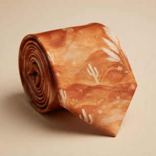 Terrakotta-Wüsten-Boho Krawatte