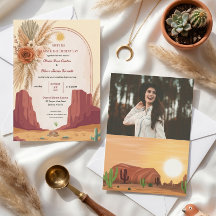 Terrakotta-Wüsten-Boho-Viral-Klassische Hochzeit