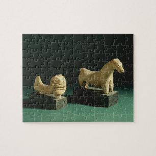 Terrakottalöwe und Pferd, Mohenjodaro 2300-1750 B