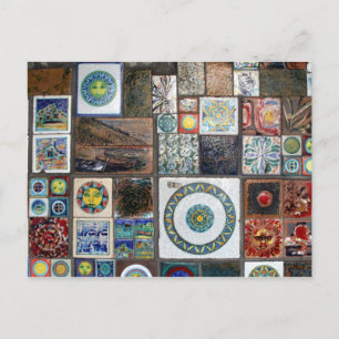 Terrakotziegel Postkarte