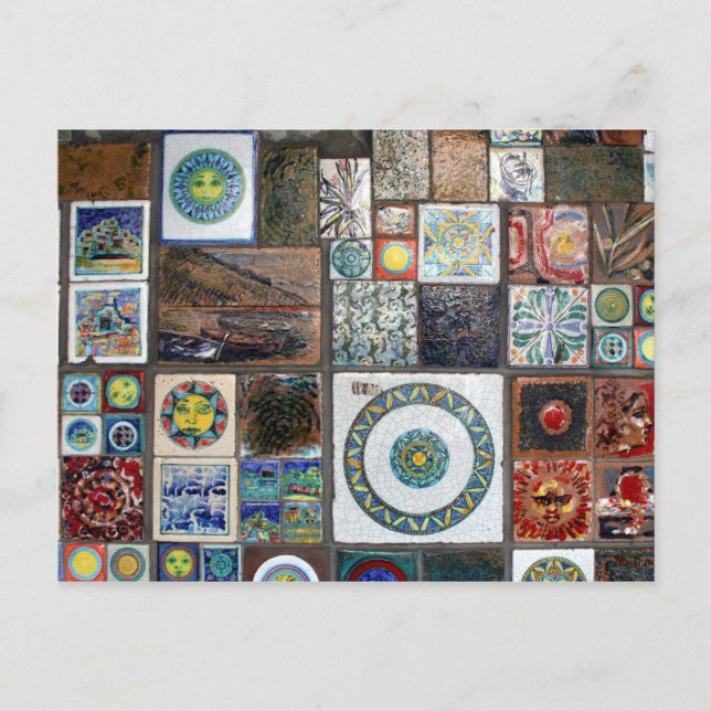 Terrakotziegel Postkarte (Vorderseite)