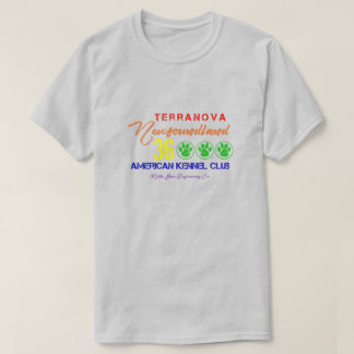 Terranova Terre-Neuve Tshirt arc-en-ciel