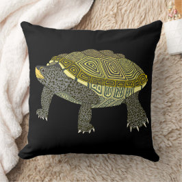 Terrapin (black) - Pillow Kissen