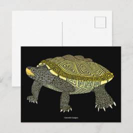 Terrapin (black) - Postcard Postkarte