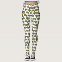 Terrapin (Muster weiß) - Damen-Leggings