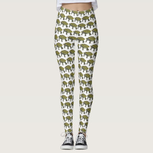 Terrapin (Muster weiß) - Damen-Leggings Leggings