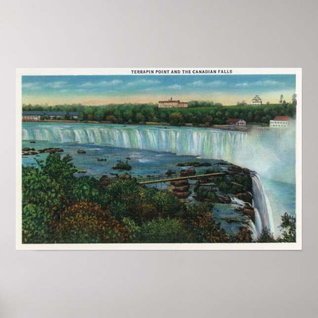 Terrapin Point View View Canadian Falls Poster (Vorne)