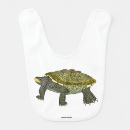 Terrapin (weiß) - Baby-Bib Babylätzchen