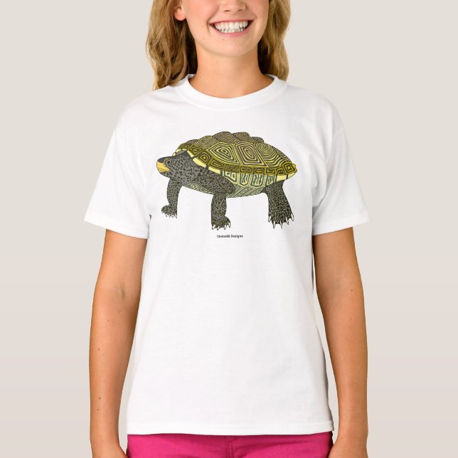 Terrapin (weiß) - Basic T-Shirt für Mädchen (Vorderseite)