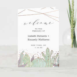 Terrarium Cactus & Succulents Hochzeit Programm