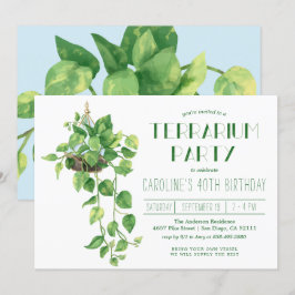 Terrarium-Party Einladung