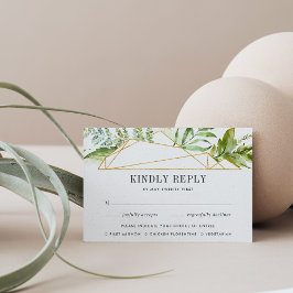 Terrarium RSVP Card mit Entree Choice Karte
