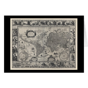 Terrarum de totius de nova, carte antique du monde