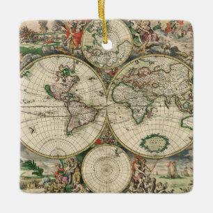 Terrarum Orbis Tabula Keramikornament