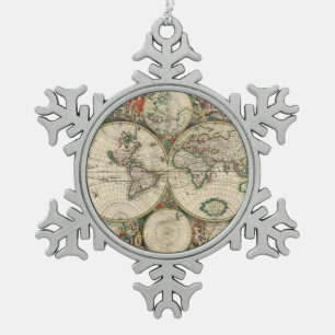 Terrarus Schneeflocken Zinn-Ornament