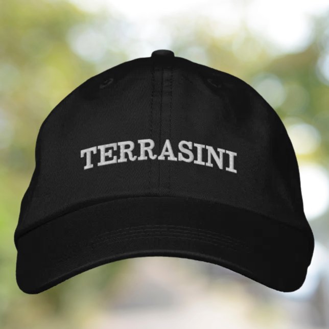 Terrasini Embroidered CYO Hat Bestickte Baseballkappe (Terrasini Embroidered Hat - Custom Italian Location)