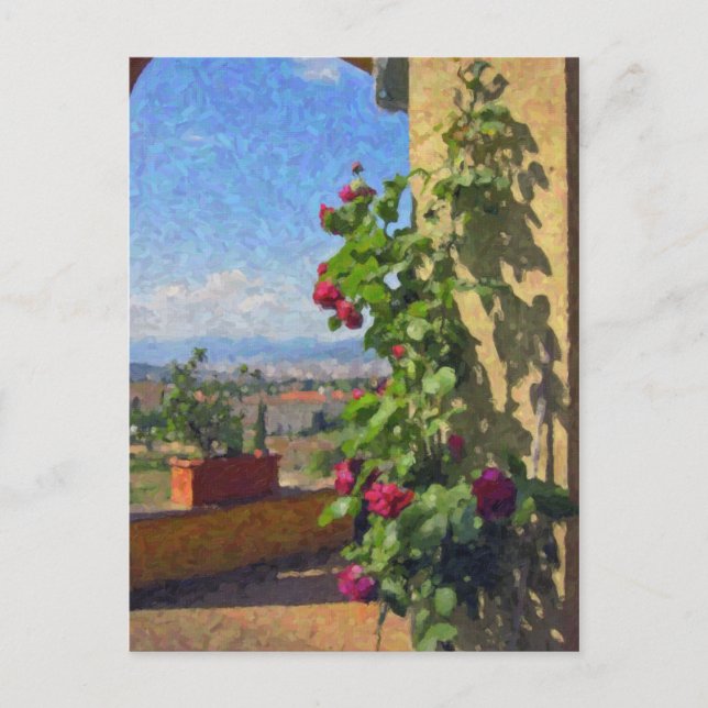 Terrasse à la carte postale Villa Poggio SanFelice (Devant)