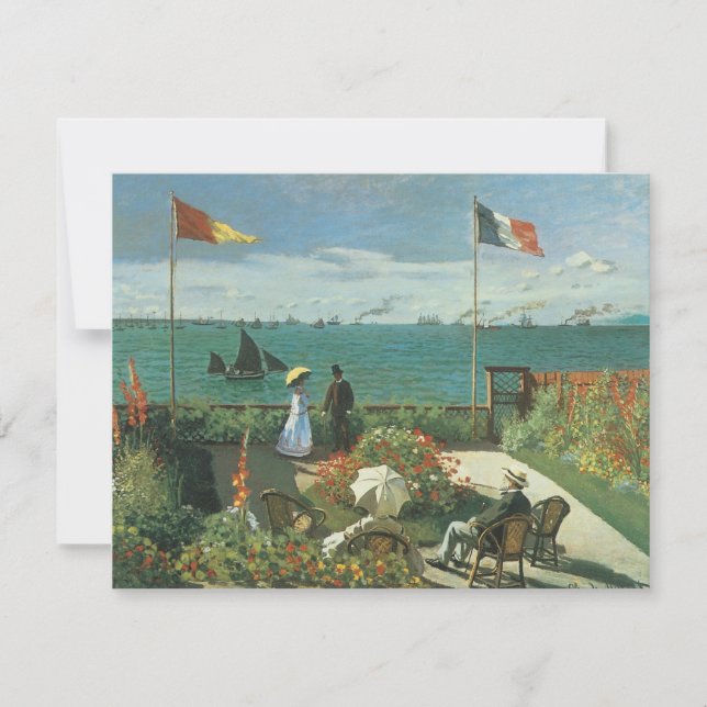 Terrasse am Meer von Claude Monet (Vorderseite)