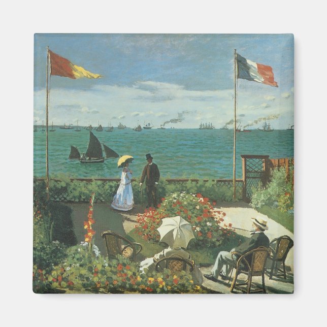 Terrasse am Meer von Claude Monet Magnet (Vorne)