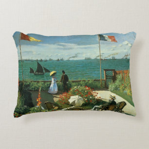 Terrasse am Meer von Claude Monet Zierkissen