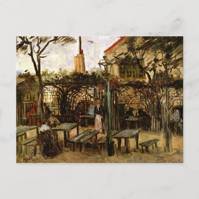 Terrasse des Cafe Montmartre (F238)Van Gogh Fine A Postkarte (Vorderseite)
