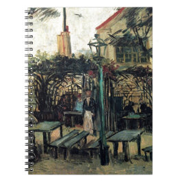 Terrasse des Cafés am Montmartre La Guinguette Notizblock