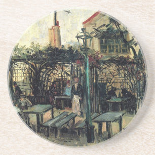 Terrasse des Cafés am Montmartre La Guinguette Sandstein Untersetzer