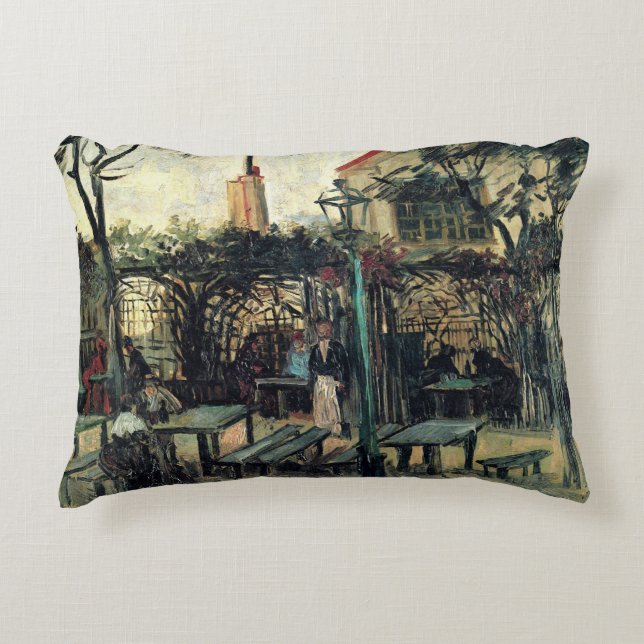 Terrasse eines Cafés, Montmartre von Vincent van G Dekokissen (Vorderseite)